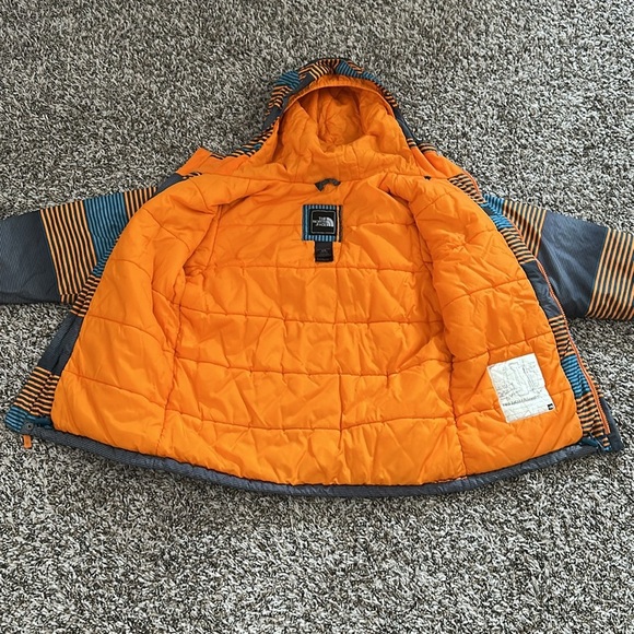 The North Face Blue and Orange Striped Jacket for Boys - Picture 5 of 7